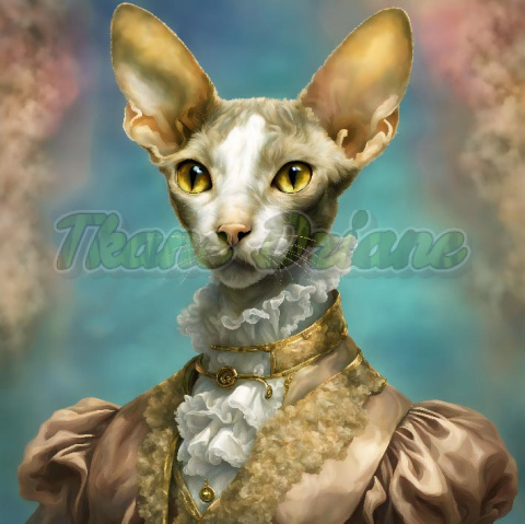 PANEL DRUKOWANY KOT CORNISH REX ARYSTOKRATA NR 8 PANEL DRUKOWANY KOT CORNISH REX ARYSTOKRATA NR 8