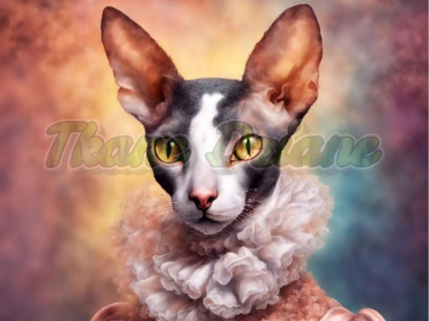 PANEL DRUKOWANY KOT CORNISH REX ARYSTOKRATA NR 5