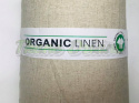 TKANINA LEN ORGANICZNY Z BAWEŁNĄ ODZIEŻOWY BEŻOWY (GOTS)