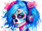 PANEL DRUKOWANY SUGAR SKULL QUINN GIRL NR 1