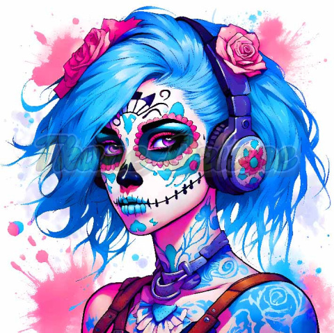 PANEL DRUKOWANY SUGAR SKULL QUINN GIRL NR 1 PANEL DRUKOWANY SUGAR SKULL QUINN GIRL NR 1