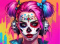 PANEL DRUKOWANY SUGAR SKULL QUINN GIRL NR 2