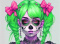 PANEL DRUKOWANY SUGAR SKULL QUINN GIRL NR 11