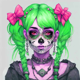 PANEL DRUKOWANY SUGAR SKULL QUINN GIRL NR 11