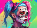 PANEL DRUKOWANY SUGAR SKULL QUINN GIRL NR 13