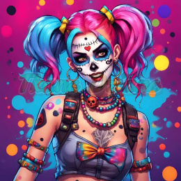 PANEL DRUKOWANY SUGAR SKULL QUINN GIRL NR 17