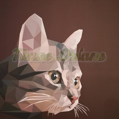PANEL KOT GEOMETRIC POLIESTER WODOODPORNY 50 X 50 cm PANEL KOT GEOMETRIC POLIESTER WODOODPORNY 50 X 50 cm