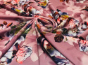 3,5 m SILKY DRUKOWANY SUPER SOFT KWIATY NA BRUDNYM RÓŻU 3,5 m SILKY DRUKOWANY SUPER SOFT KWIATY NA BRUDNYM RÓŻU
