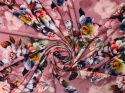 3,5 m SILKY DRUKOWANY SUPER SOFT KWIATY NA BRUDNYM RÓŻU 3,5 m SILKY DRUKOWANY SUPER SOFT KWIATY NA BRUDNYM RÓŻU