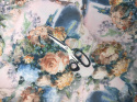 SILKY DRUKOWANY SUPER SOFT OIL PAINTING ROSES