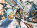 SILKY DRUKOWANY SUPER SOFT OIL PAINTING ROSES