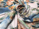 SILKY DRUKOWANY SUPER SOFT OIL PAINTING ROSES