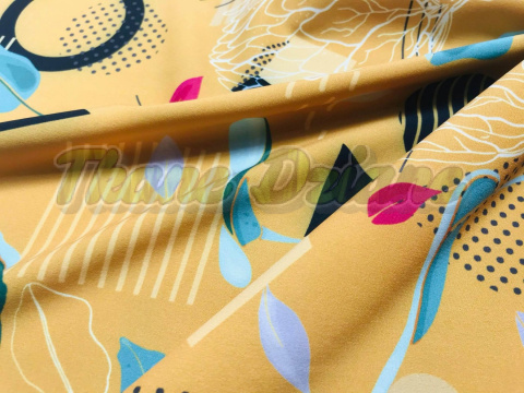 SILKY DRUKOWANY SUPER SOFT WŁOSKI ABSTRAKCYJNY GEOMETRIC PICASSO SILKY DRUKOWANY SUPER SOFT WŁOSKI ABSTRAKCYJNY GEOMETRIC PICASSO