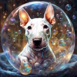 PANEL DRUKOWANY BULL TERRIER W BAŃCE NR 7