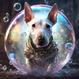 PANEL DRUKOWANY BULL TERRIER W BAŃCE NR 8