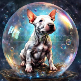 PANEL DRUKOWANY BULL TERRIER W BAŃCE NR 6