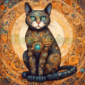 PANEL DRUKOWANY KOT ALA KLIMT NR 11