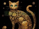 PANEL DRUKOWANY KOT ALA KLIMT NR 16
