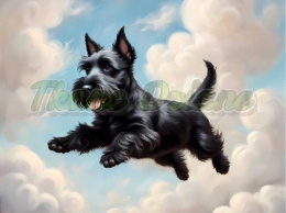 PANEL DRUKOWANY TERRIER SZKOCKI W CHMURACH NR 2