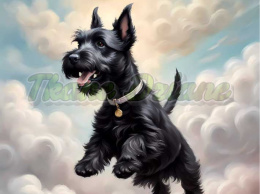 PANEL DRUKOWANY TERRIER SZKOCKI W CHMURACH NR 1
