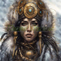 PANEL DRUKOWANY KOBIETY PLEMIENNE - ESKIMO NR 9 PANEL DRUKOWANY KOBIETY PLEMIENNE - ESKIMO NR 9