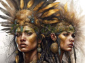 PANEL DRUKOWANY KOBIETY PLEMIENNE - NATIVE NR 8 PANEL DRUKOWANY KOBIETY PLEMIENNE - NATIVE NR 8