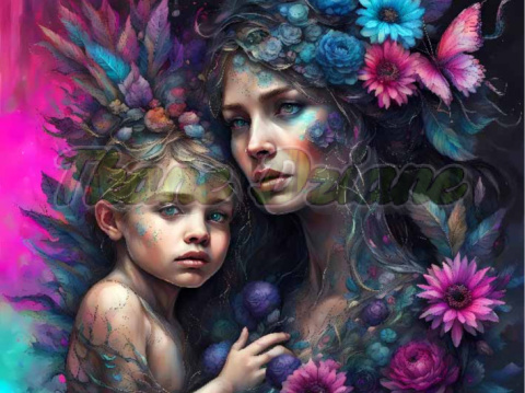 PANEL DRUKOWANY MAMA Z DZIECKIEM NR 17
