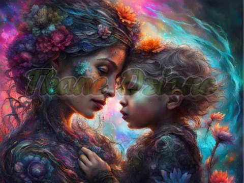 PANEL DRUKOWANY MAMA Z DZIECKIEM NR 18