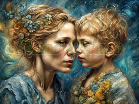 PANEL DRUKOWANY MAMA Z DZIECKIEM NR 4