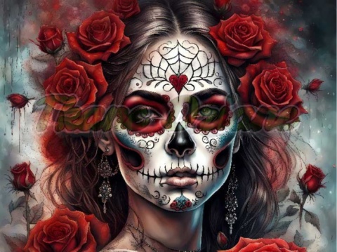 PANEL DRUKOWANY KOBIETY CZASZKI NR 9