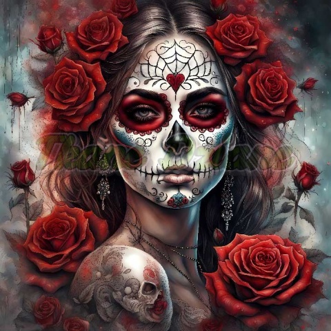 PANEL DRUKOWANY KOBIETY CZASZKI NR 9