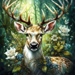 PANEL DRUKOWANY LEŚNE ZWIERZĘTA- JELEŃ NR 6