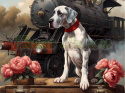 PANEL DRUKOWANY PSY W PODRÓŻY-DOG NR 11