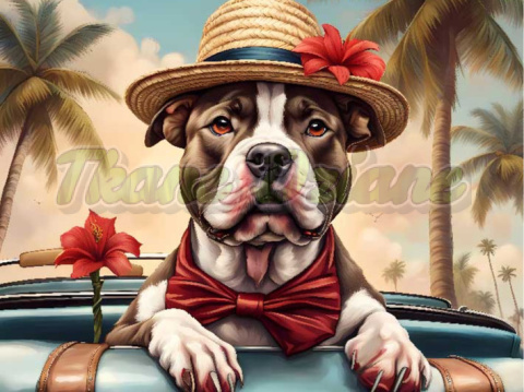 PANEL DRUKOWANY PSY W PODRÓŻY- PITTBULL NR 2 PANEL DRUKOWANY PSY W PODRÓŻY- PITTBULL NR 2