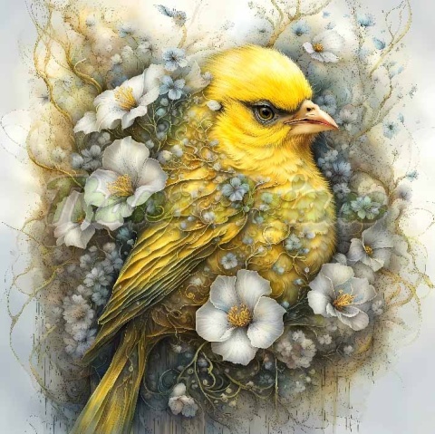 PANEL DRUKOWANY WEDDING BIRD NR 35