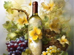 PANEL DRUKOWANY BUTELKA Z KWIATAMI NR 10