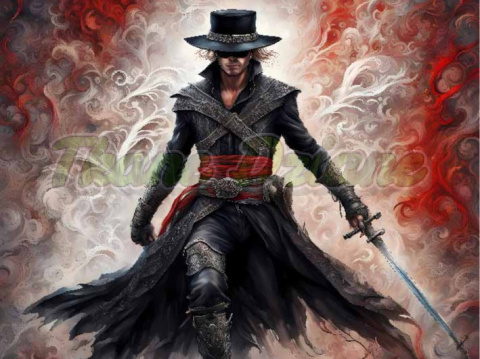 PANEL DRUKOWANY CZŁOWIEK W MASCE NR 4