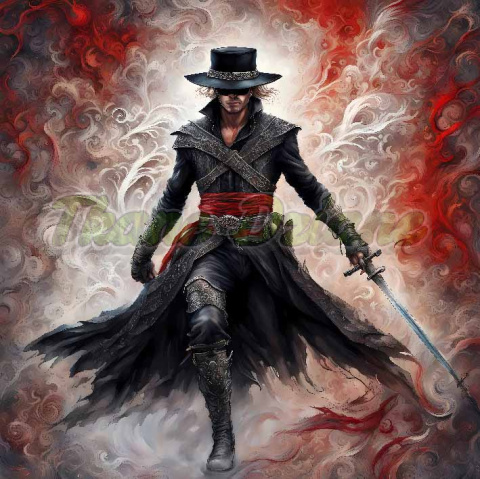 PANEL DRUKOWANY CZŁOWIEK W MASCE NR 4