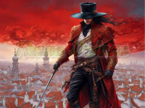 PANEL DRUKOWANY CZŁOWIEK W MASCE NR 8