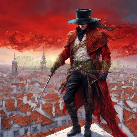 PANEL DRUKOWANY CZŁOWIEK W MASCE NR 8