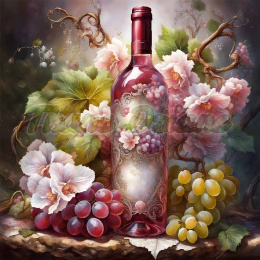 PANEL DRUKOWANY BUTELKA Z KWIATAMI NR 9