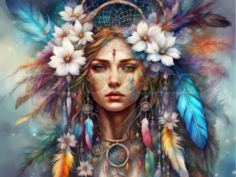 PANEL DRUKOWANY KOBIETA W KWIATACH NR 11