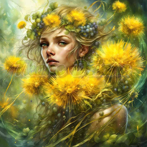 PANEL DRUKOWANY KOBIETA W KWIATACH NR 19