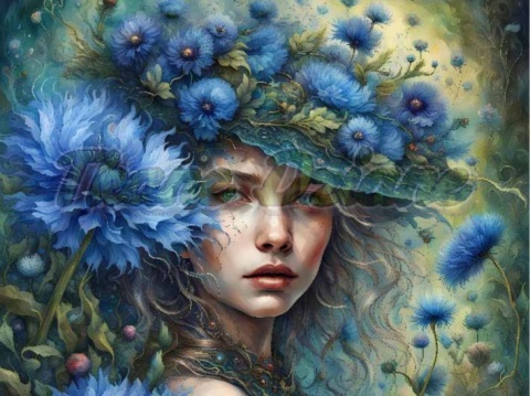 PANEL DRUKOWANY KOBIETA W KWIATACH NR 2