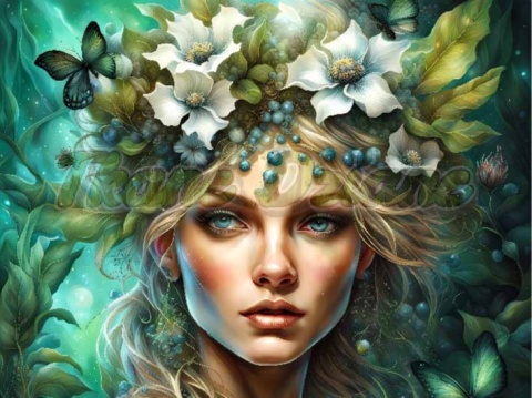 PANEL DRUKOWANY KOBIETA W KWIATACH NR 3