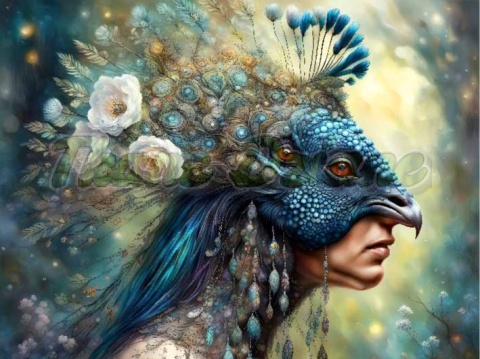 PANEL DRUKOWANY KOBIETA W KWIATACH NR 4