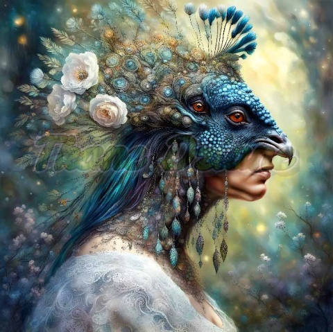 PANEL DRUKOWANY KOBIETA W KWIATACH NR 4