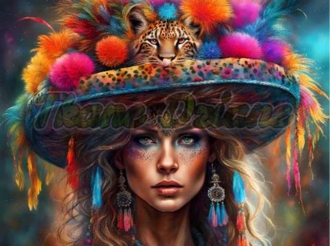 PANEL DRUKOWANY KOBIETA W KWIATACH NR 5