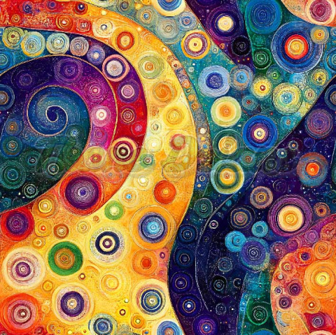 TKANINA DRUKOWANA A'LA KLIMT NR 10 TKANINA DRUKOWANA A'LA KLIMT NR 10