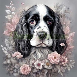 PANEL DRUKOWANY SPANIEL ANGIELSKI Z BALONAMI NR 16
